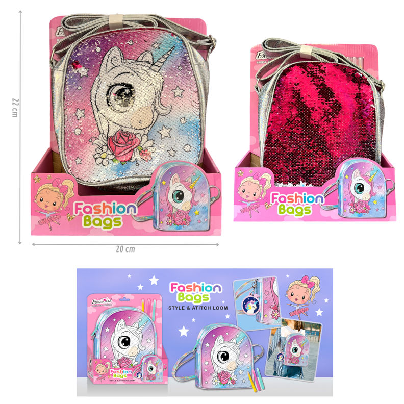 Pack niña manicure + bolsos unicornio-2
