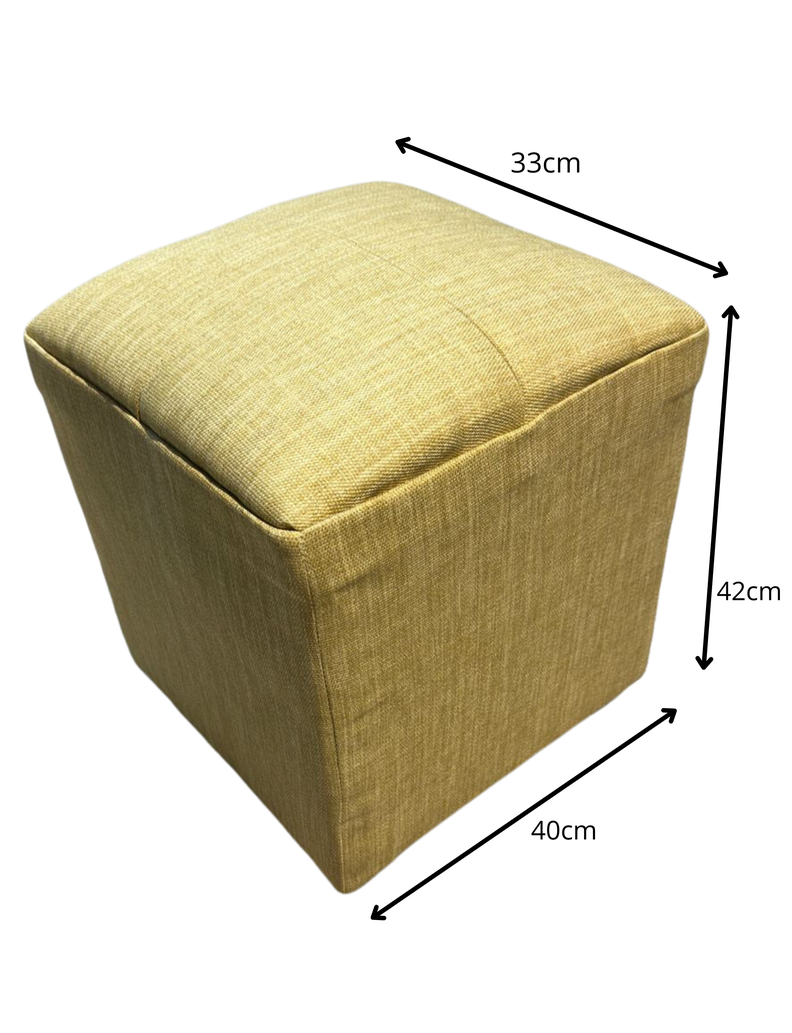 Pouf Oro Lino 35x35x42 Muebles Rimar-2