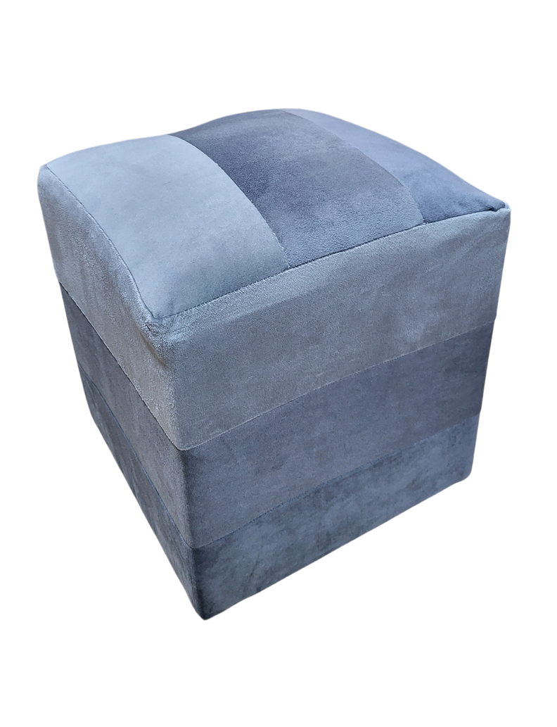 Pouf Grises Felpa 35x35x42 Muebles Rimar-4