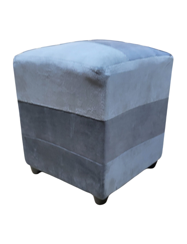 Pouf Grises Felpa 35x35x42 Muebles Rimar-6
