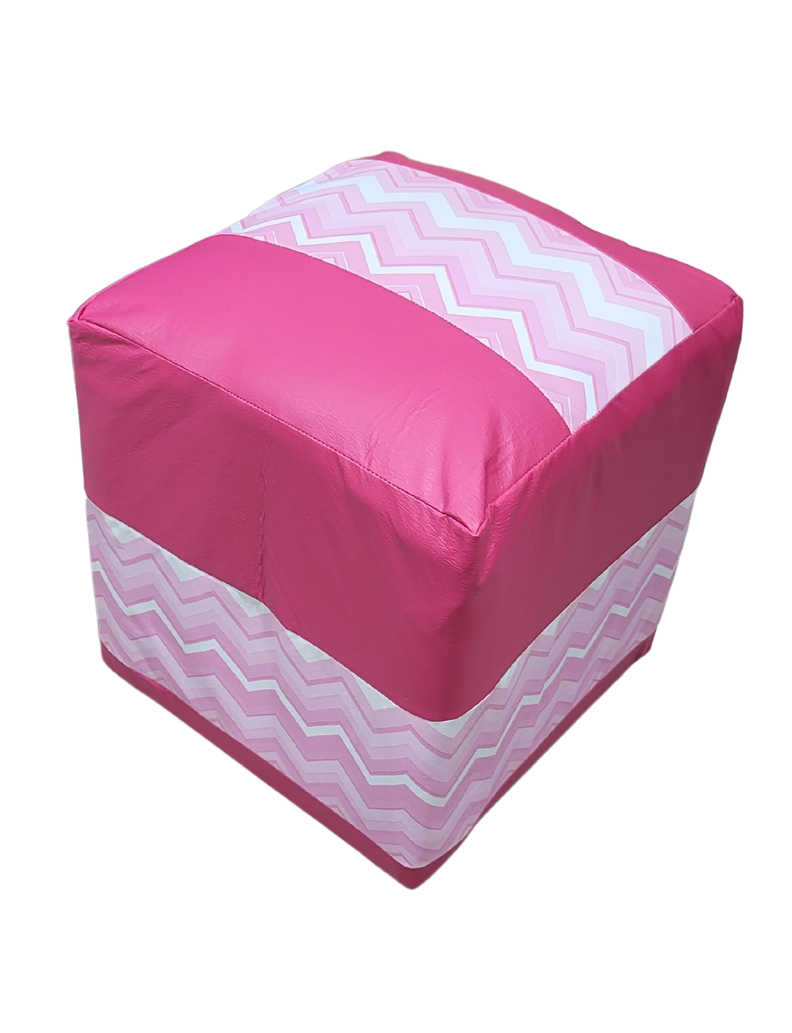 Pouf Bicolor Eco Cuero Muebles Rimar-1