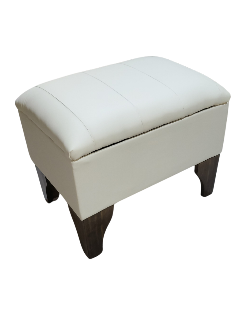 Banqueta Baúl Beige Eco Cuero 60x40x45x20 Muebles Rimar-1