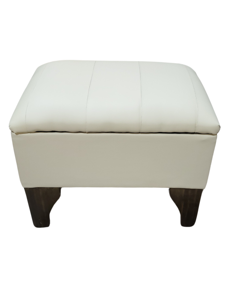 Banqueta Baúl Beige Eco Cuero 60x40x45x20 Muebles Rimar-2