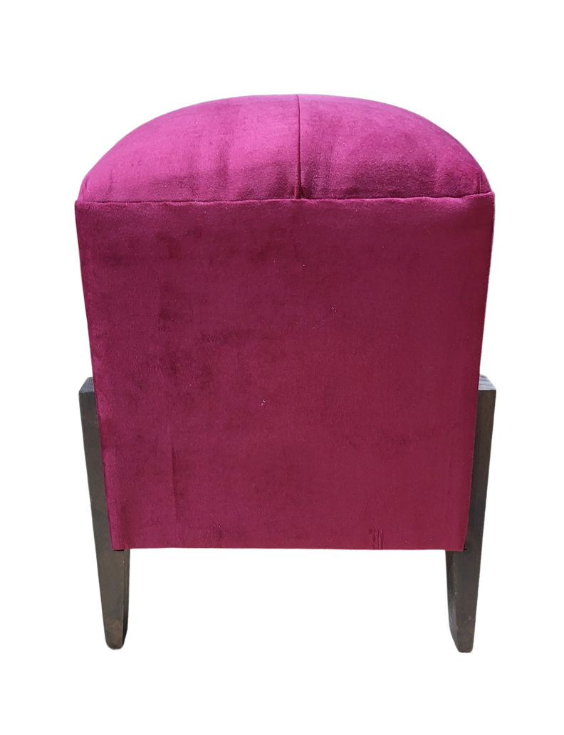 Pouf Burdeo Felpa 35x35x52 Muebles Rimar-6