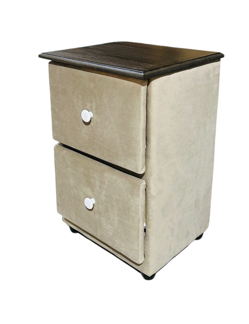 VELADOR DOBLE CAJON FELPA BEIGE -2