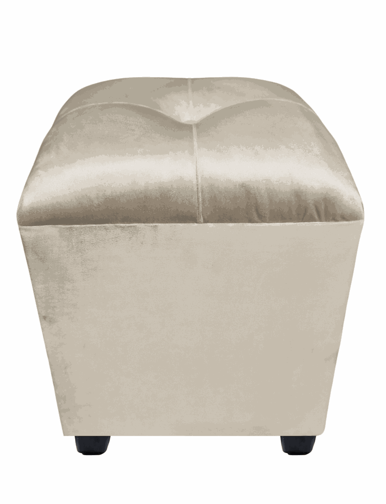 POUF BEIGE FELPA 40X40X45 RIMAR-0