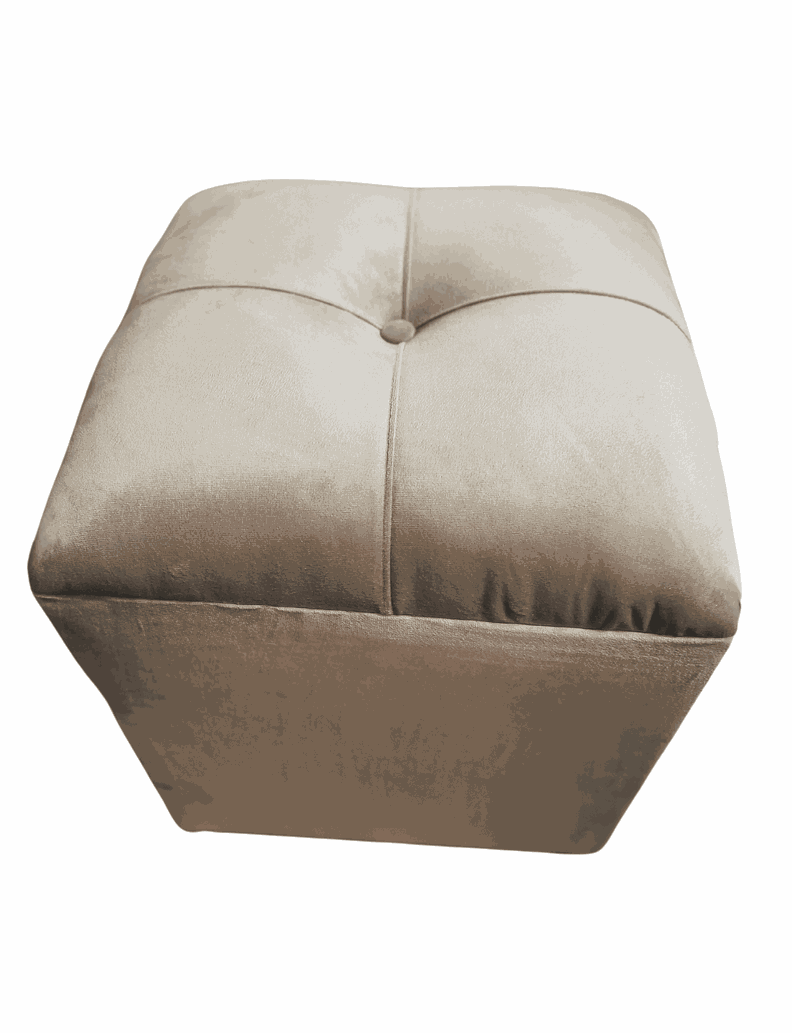 POUF BEIGE FELPA 40X40X45 RIMAR-4