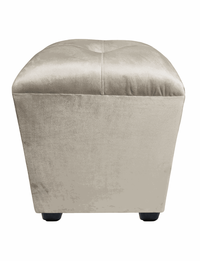 POUF BEIGE FELPA 40X40X45 RIMAR-5