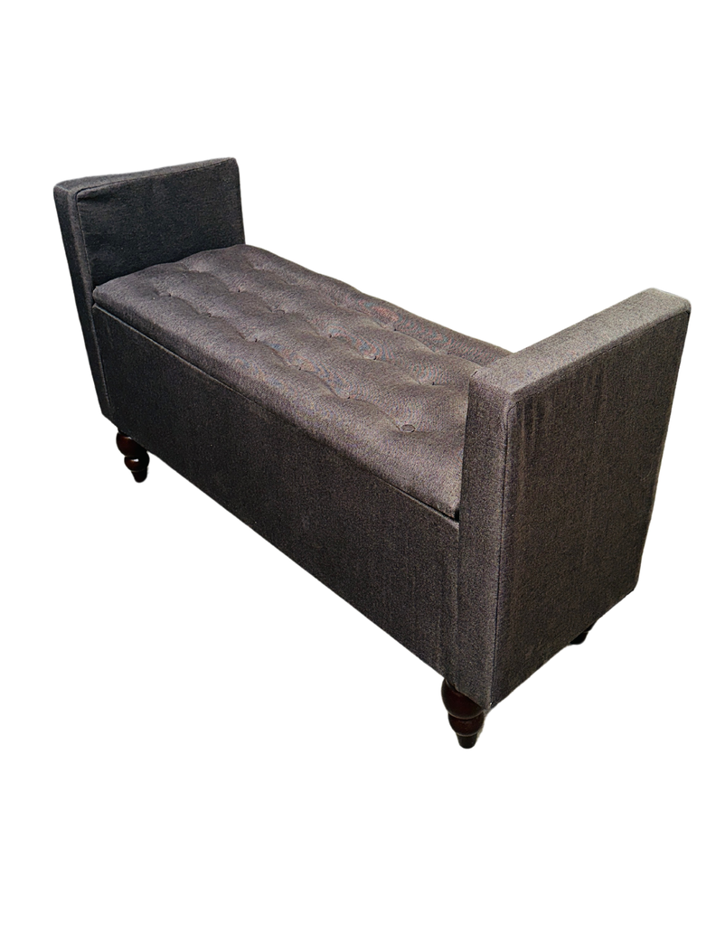 Banqueta Baul Múnich Rimar Cafe Moro Lino125X54X40-2