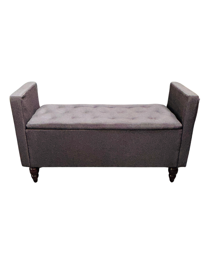 Banqueta Baul Múnich Rimar Cafe Moro Lino125X54X40-4
