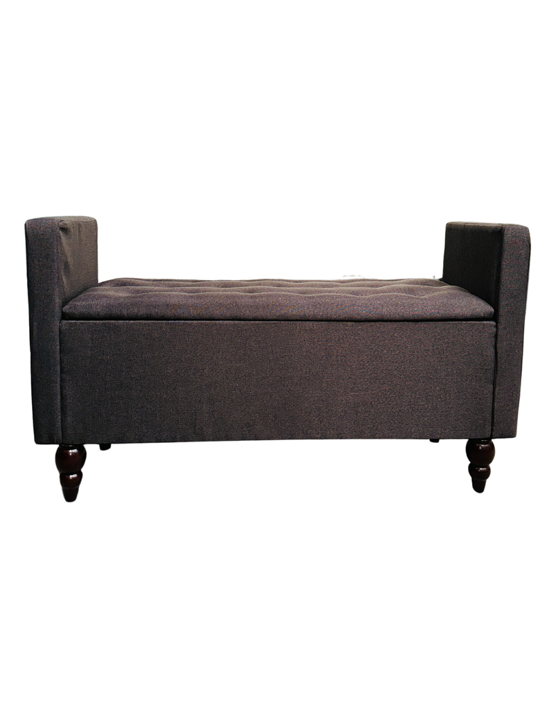Banqueta Baul Múnich Rimar Cafe Moro Lino125X54X40-5
