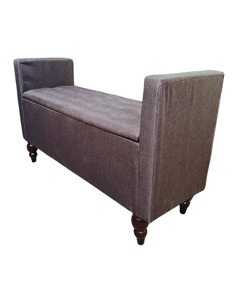 Banqueta Baul Múnich Rimar Cafe Moro Lino125X54X40-7
