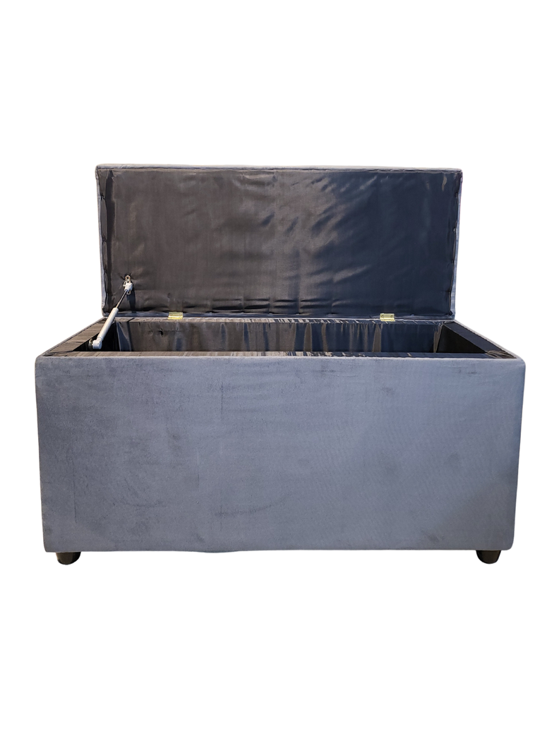 Baúl Botone XL Gris Felpa 95X40X50X40 Rimar-3