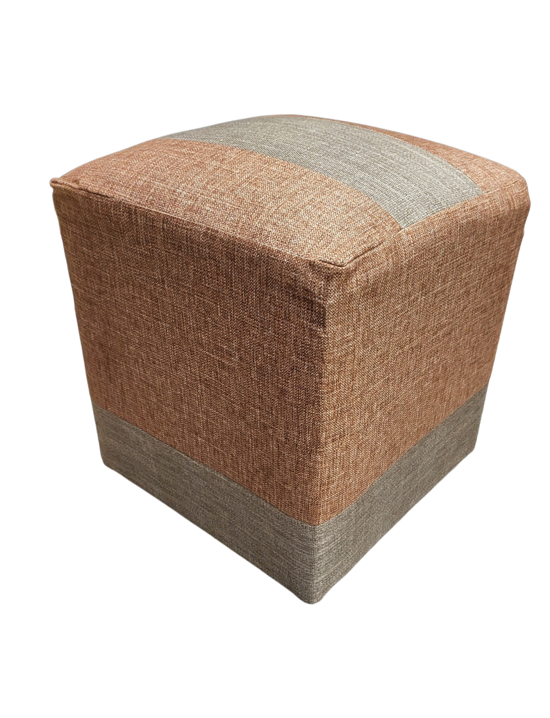 Pouf Cafe Bicolor Lino 35x35x42 Muebles Rimar-4