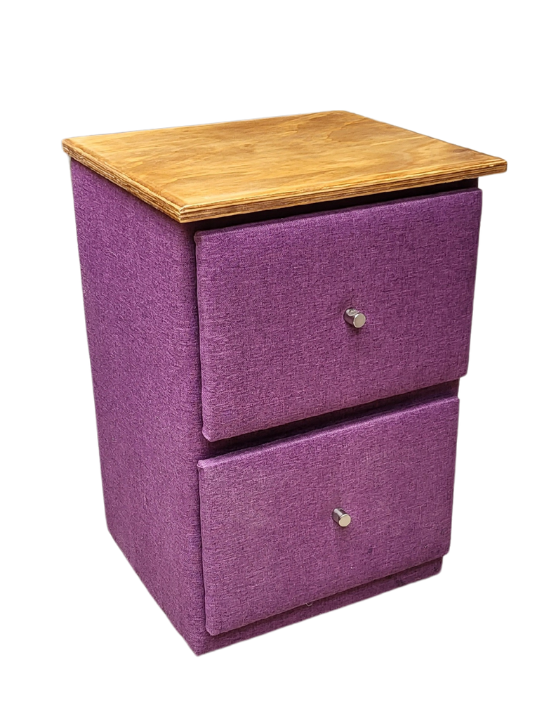VELADOR DOBLE CAJON LINO MORADO -1