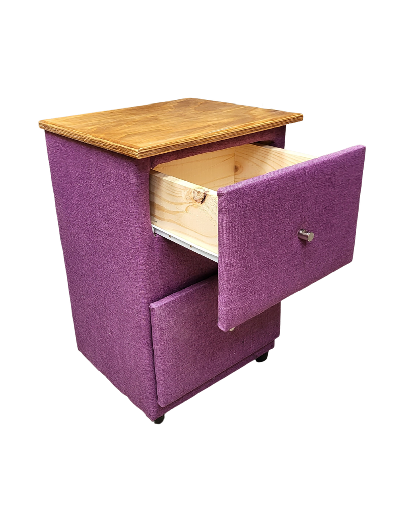 VELADOR DOBLE CAJON LINO MORADO -3