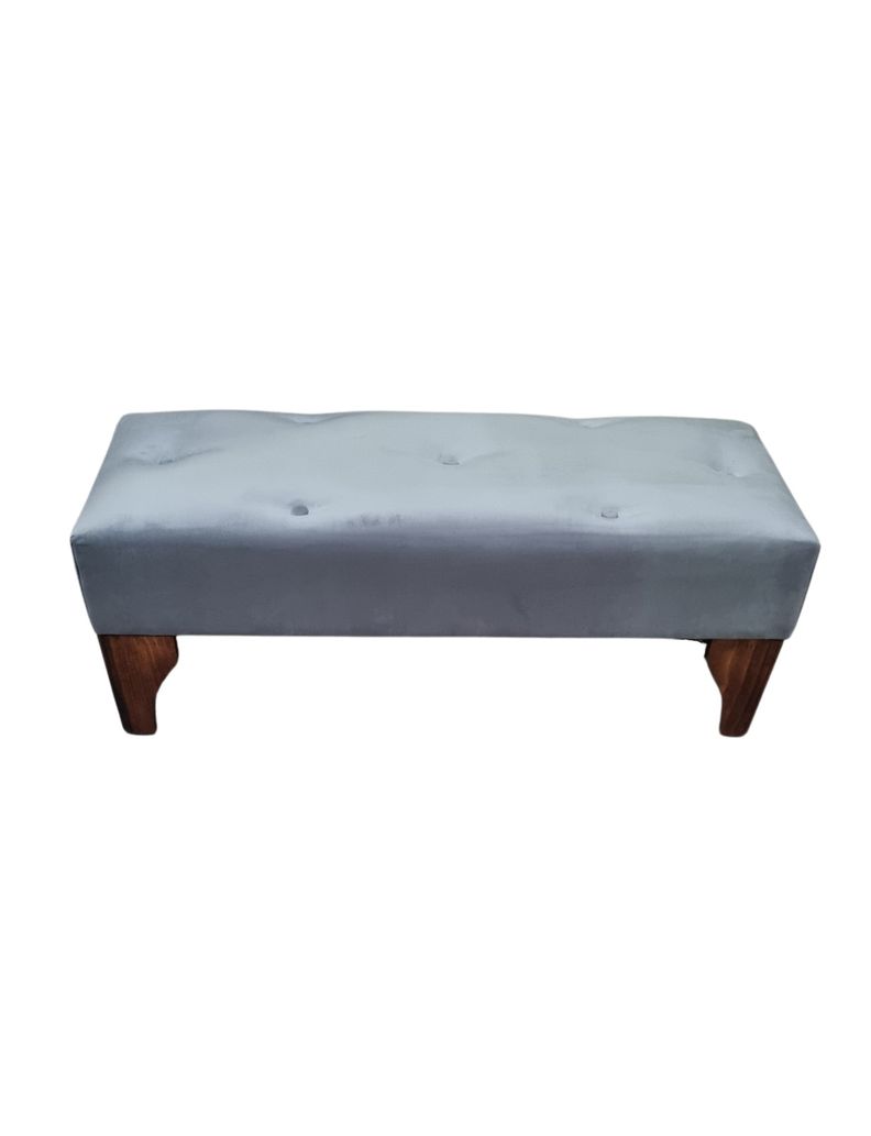 BANQUETA GRIS FELPA MUEBLES RIMAR-0