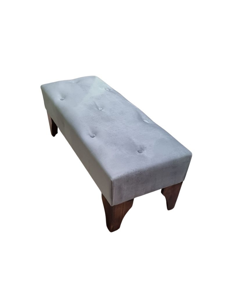 BANQUETA GRIS FELPA MUEBLES RIMAR-2