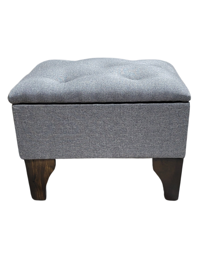 Banqueta Baúl Gris Lino 60x40x45x20 Muebles Rimar-0