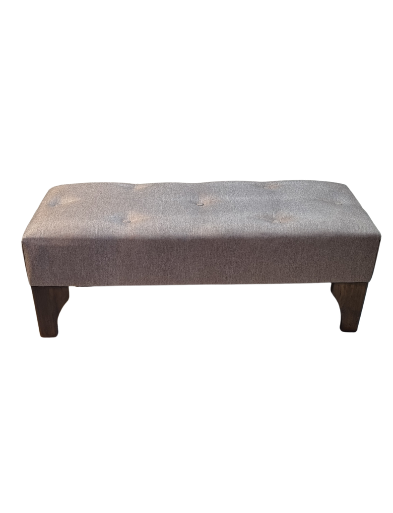 Banqueta Botone Canela Lino 105x40x40 Muebles Rimar-3