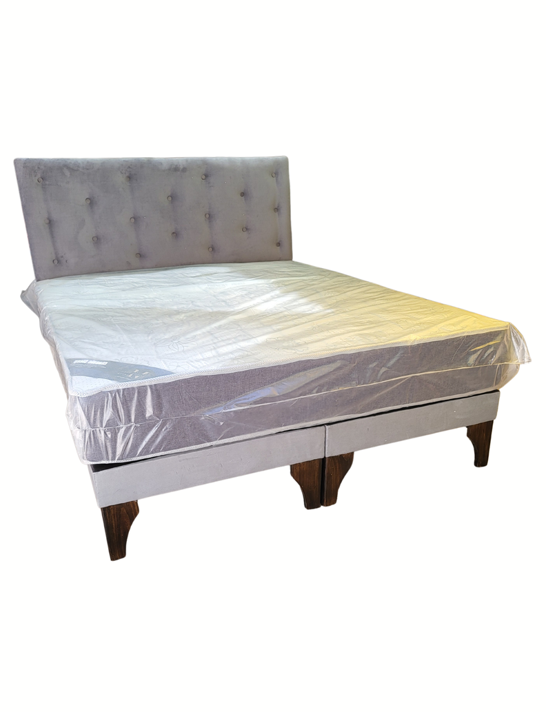CAMA EUROPEA RIMAR 2P GRIS FELPA -1