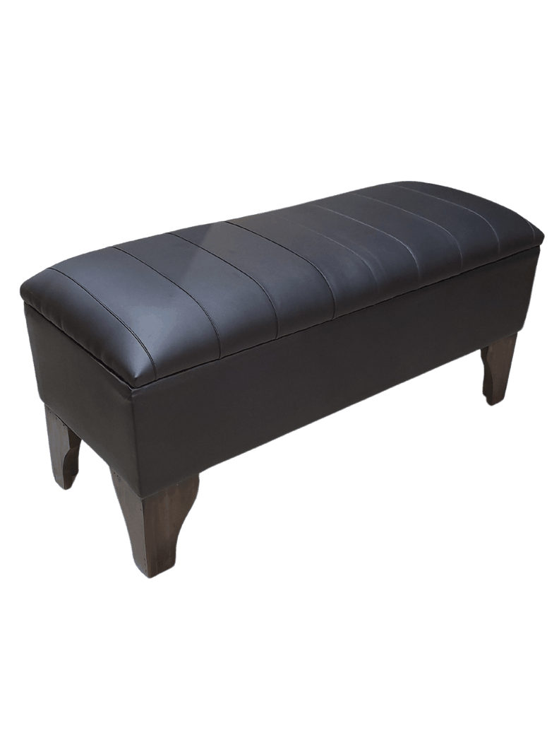 Banqueta Baúl tipo Tubular Eco Cuero 105x40x45x20 Rimar-1