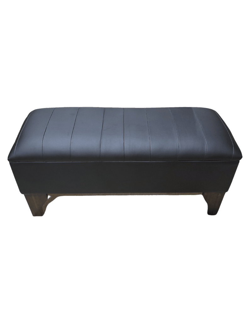 Banqueta Baúl tipo Tubular Eco Cuero 105x40x45x20 Rimar-2