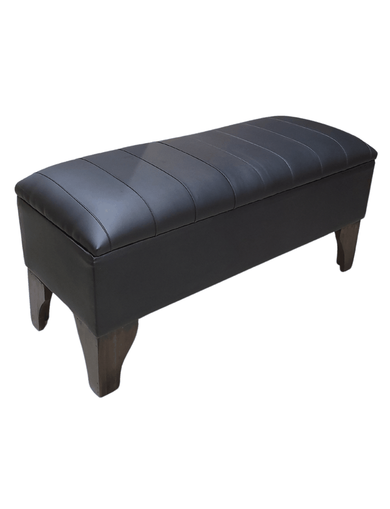 Banqueta Baúl tipo Tubular Eco Cuero 105x40x45x20 Rimar-4