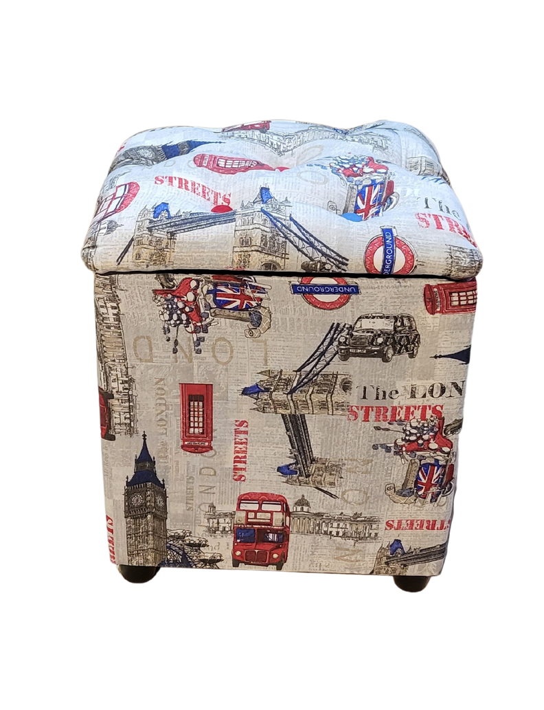 Pouf Baul Bicolor London 40x33x50 Rimar-0