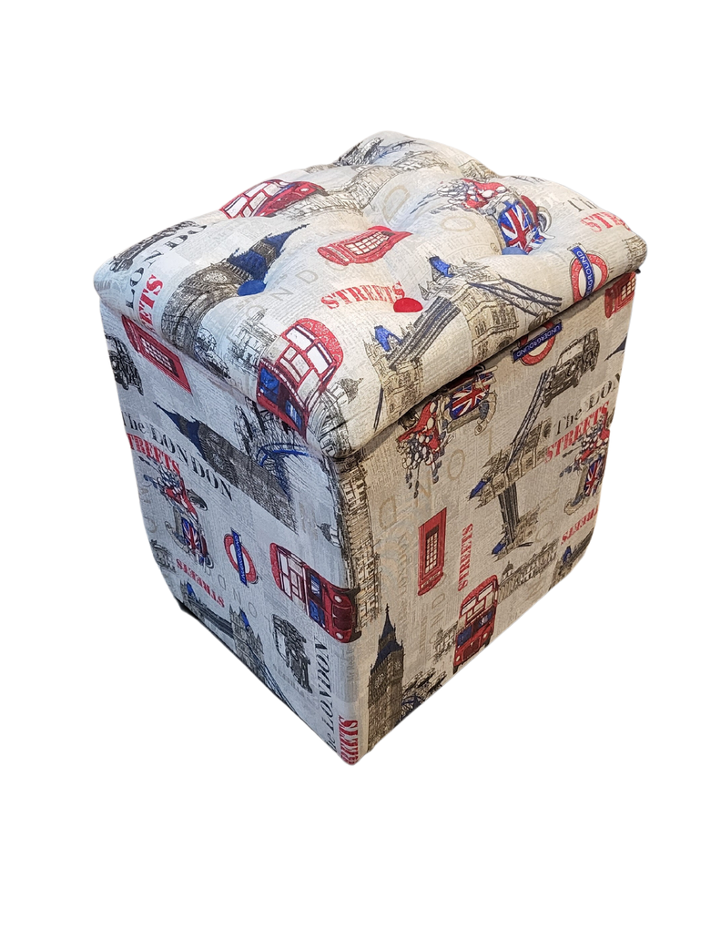 Pouf Baul Bicolor London 40x33x50 Rimar-1