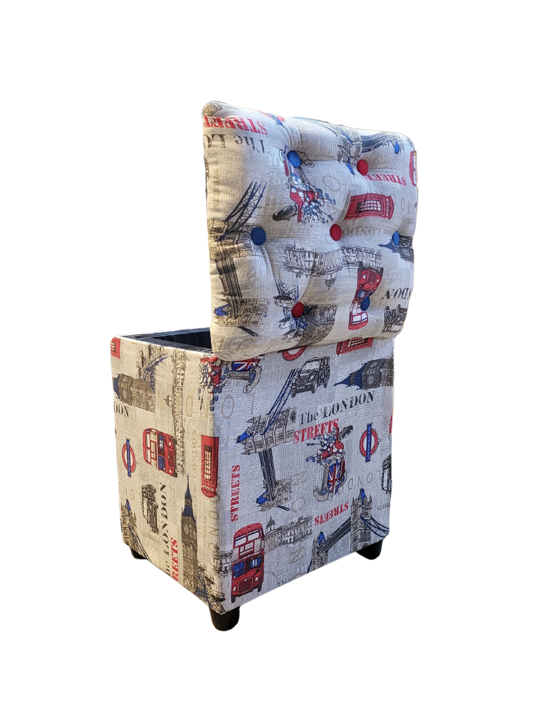 Pouf Baul Bicolor London 40x33x50 Rimar-3