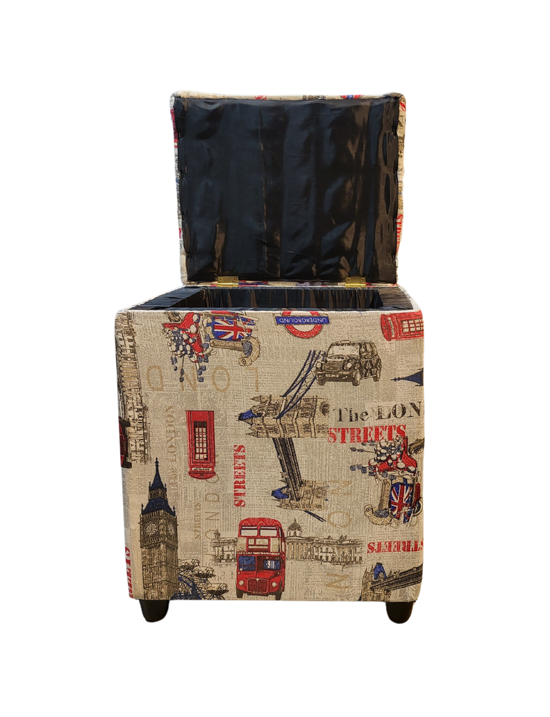 Pouf Baul Bicolor London 40x33x50 Rimar-5
