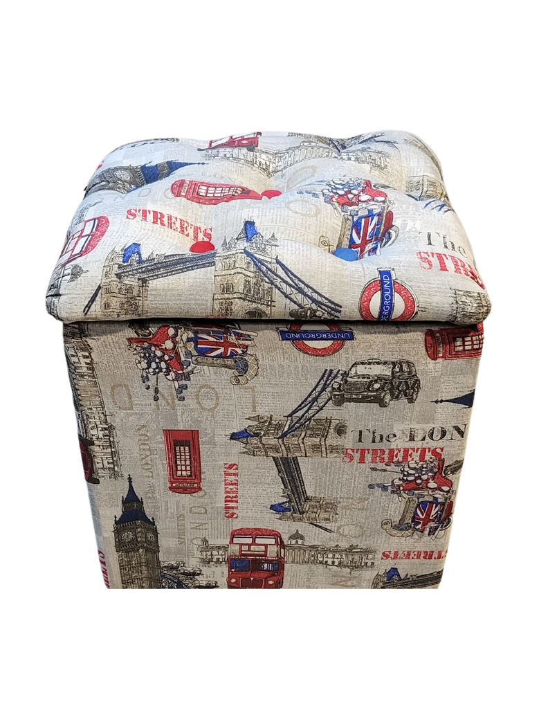 Pouf Baul Bicolor London 40x33x50 Rimar-6