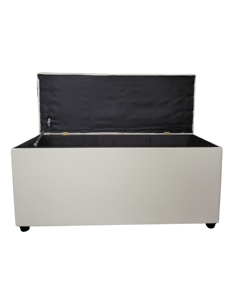 Baul Botone XL Crudo Eco Cuero 105X40X50X40 Rimar-5