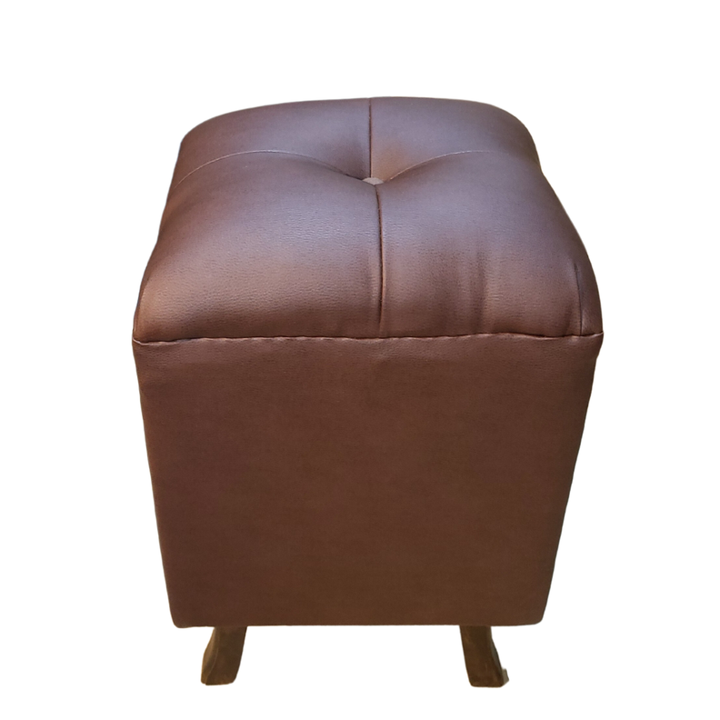 Pouf Chocolate Eco Cuero 35x35x60 Muebles Rimar-0