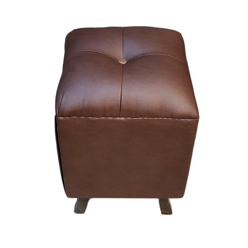 Pouf Chocolate Eco Cuero 35x35x60 Muebles Rimar-3