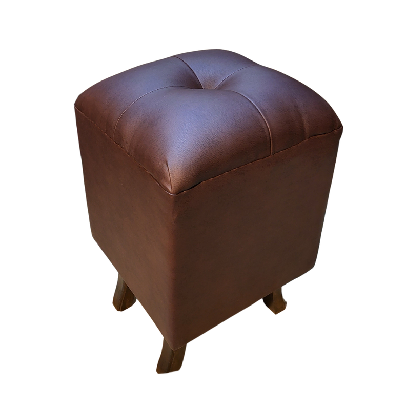 Pouf Chocolate Eco Cuero 35x35x60 Muebles Rimar-4