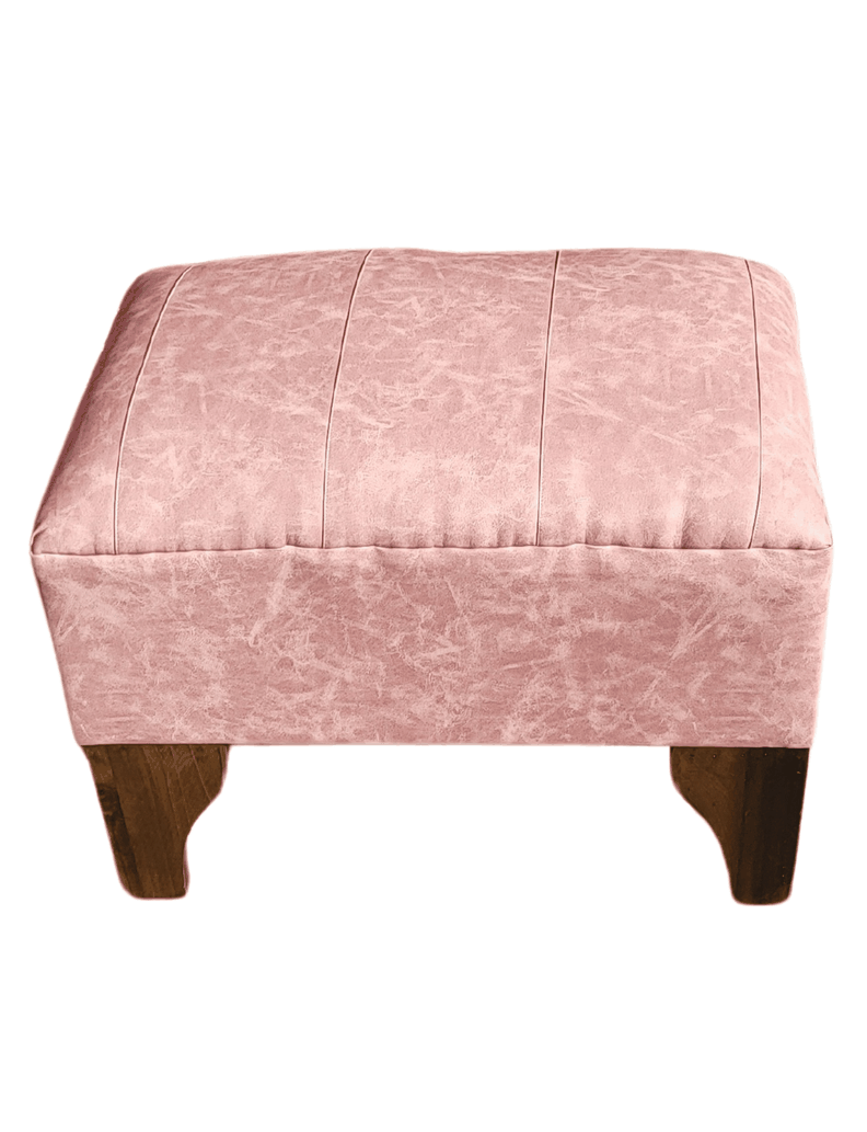 Banqueta Lineal Palo Rosa Eco Cuero 60x40x40 Rimar-0