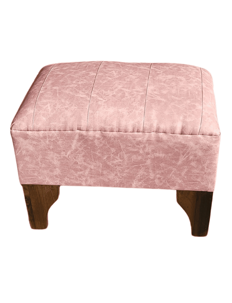 Banqueta Lineal Palo Rosa Eco Cuero 60x40x40 Rimar-2