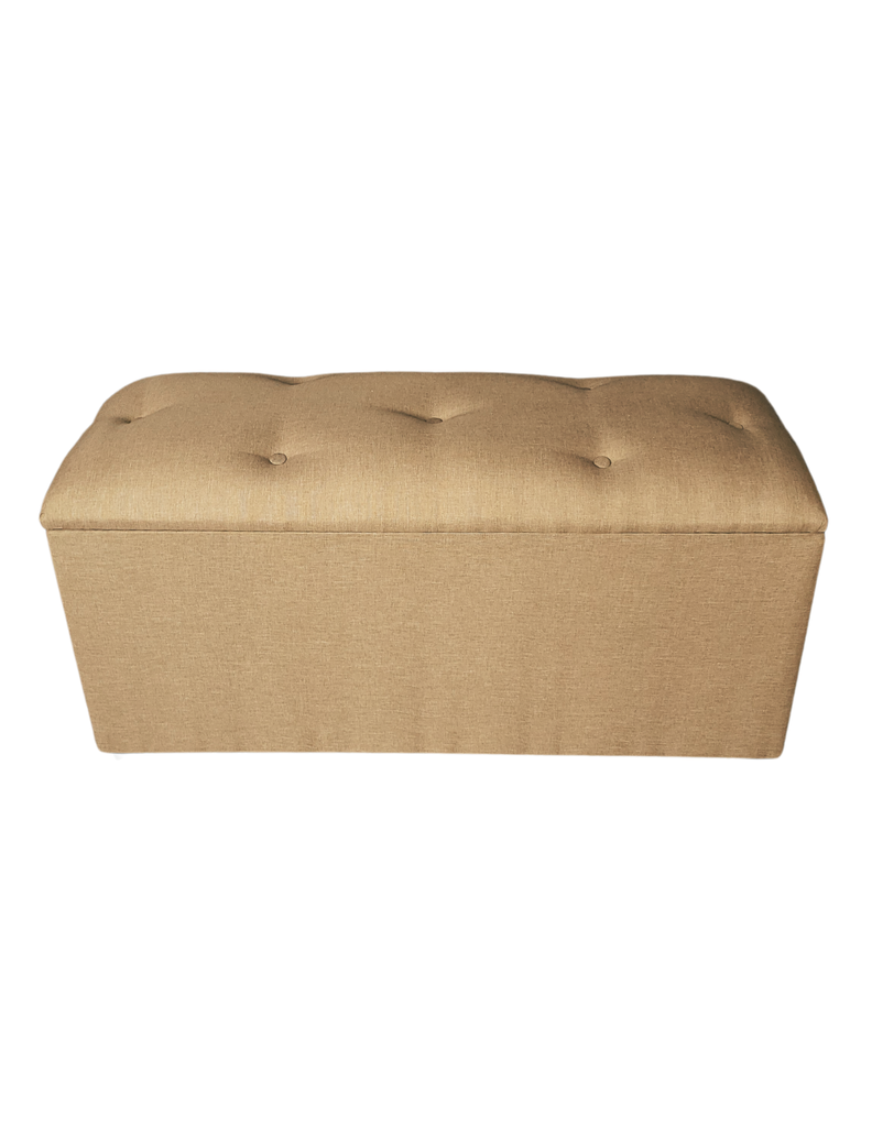 Baul Botone XL Beige Lino 105X40X50X40 Rimar-4
