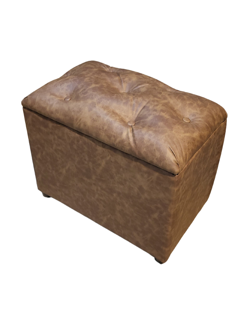 Baúl Botone Miel Eco Cuero 60x36x40x50 Muebles Rimar-2