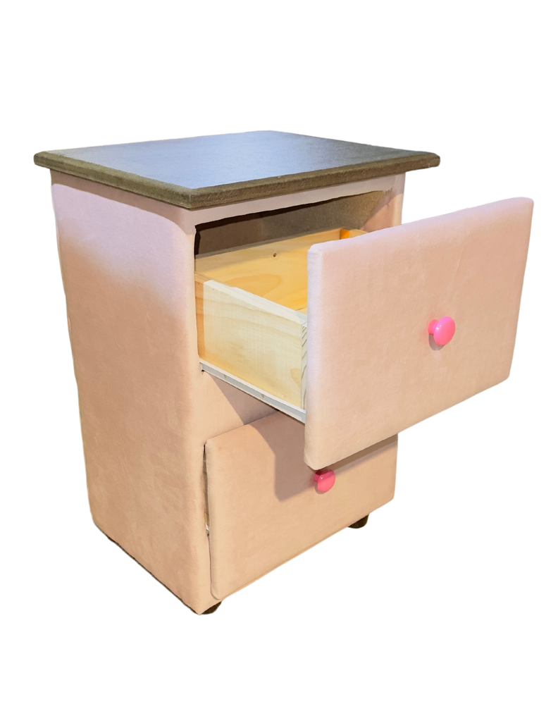 VELADOR DOBLE CAJON ROSA PASTEL FELPA -3