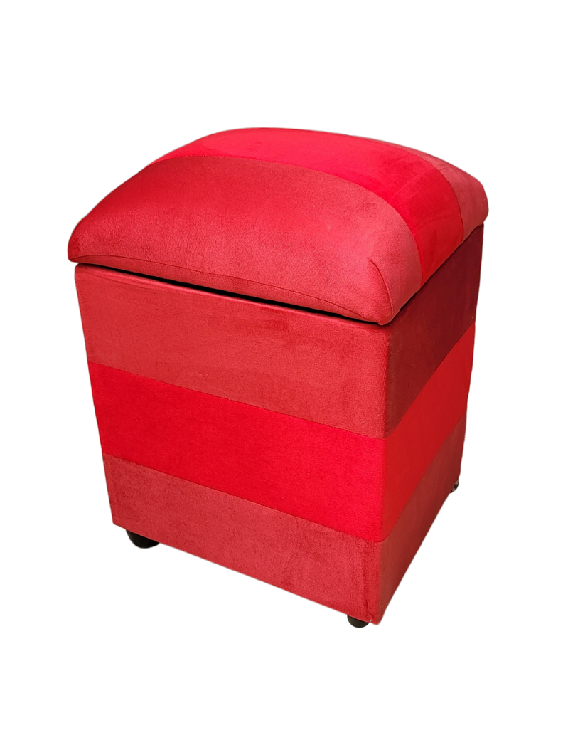 Pouf Baul Bicolor Felpa 40x33x50 Muebles Rimar-2