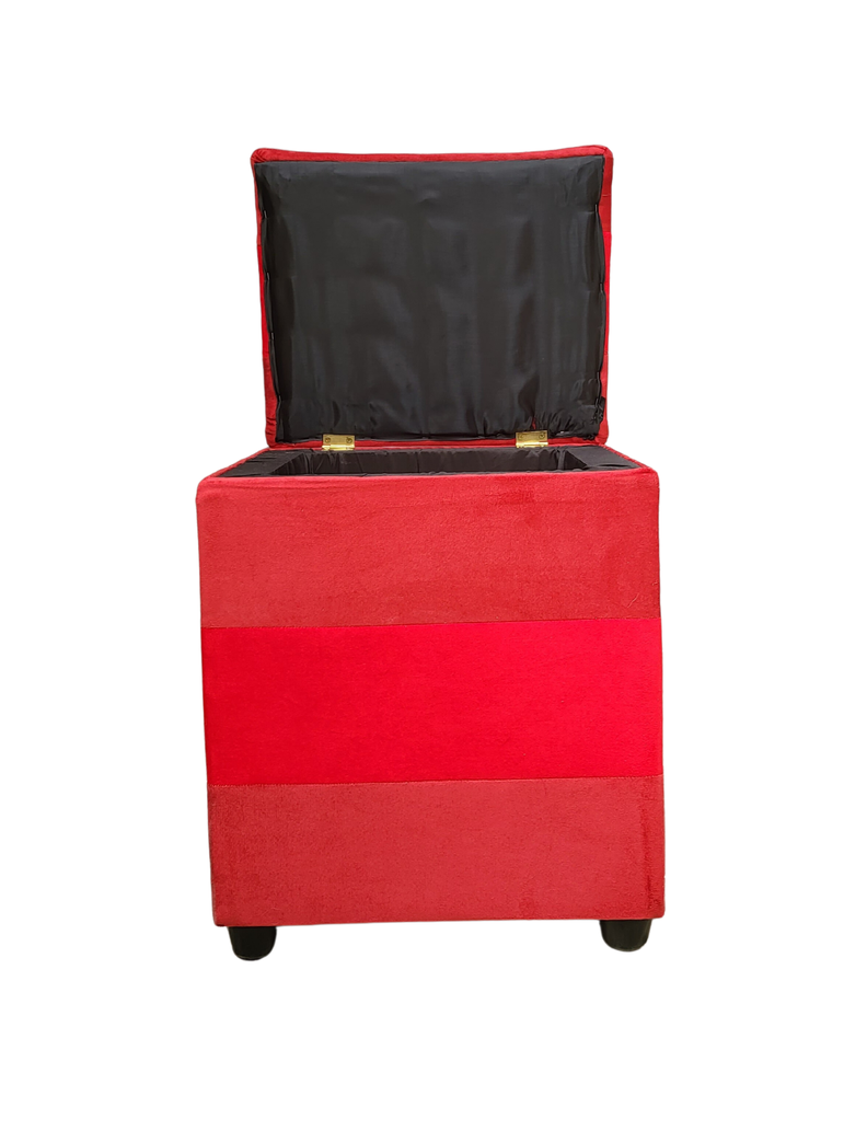 Pouf Baul Bicolor Felpa 40x33x50 Muebles Rimar-5