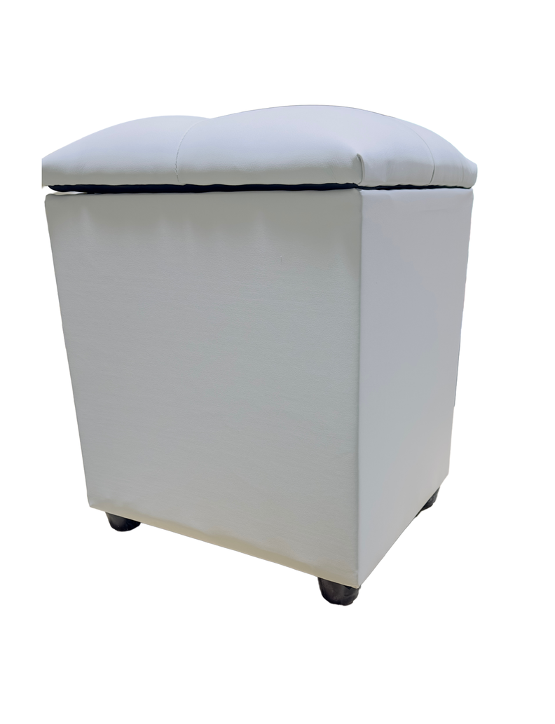 Pouf Baul Crudo Eco Cuero 40x33x50 Rimar-4