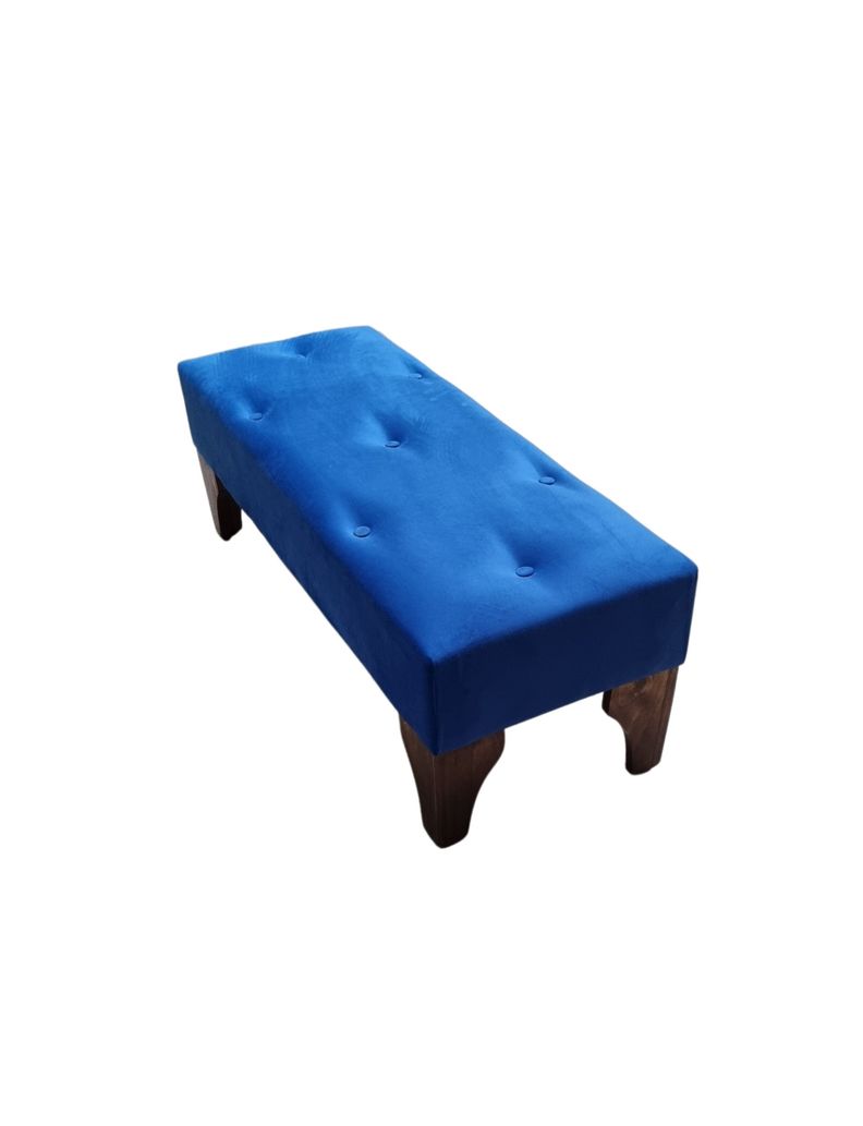 BANQUETA AZUL FELPA MUEBLES RIMAR-2