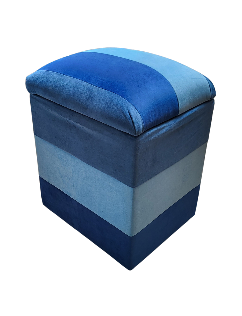 Pouf Baul Bicolor Felpa 40x33x50 Rimar-2
