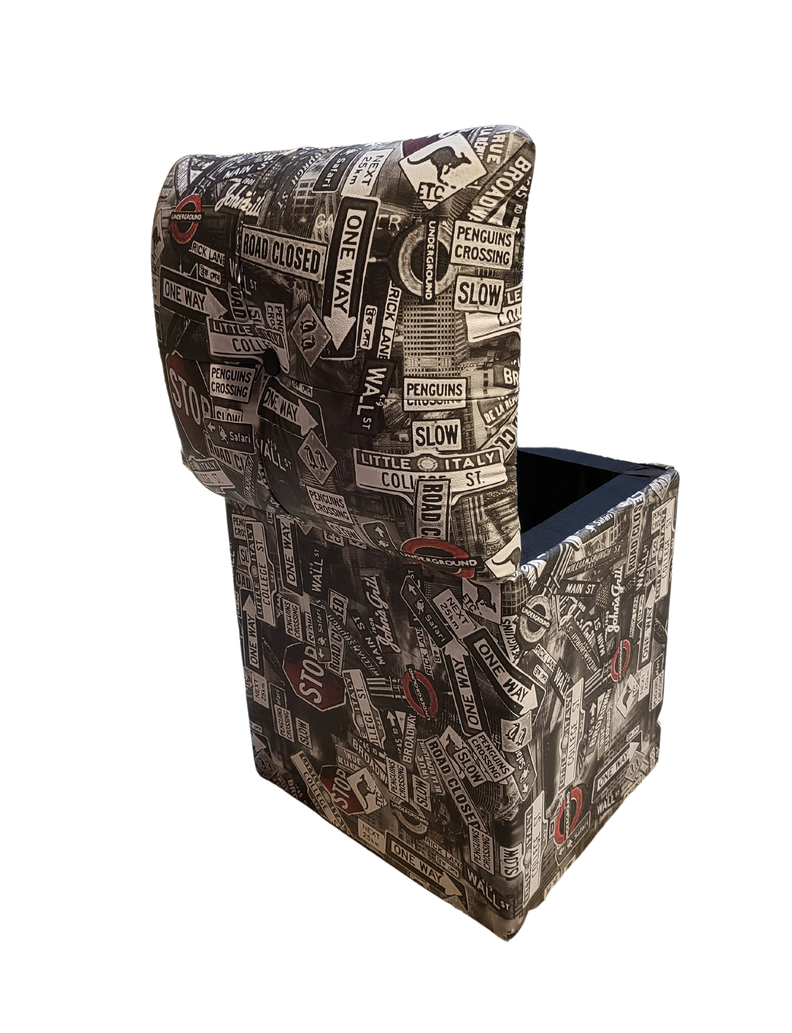 Pouf Baul One Whay Eco Cuero 40x33x50 Rimar-3