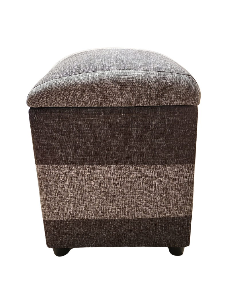 Pouf Baul Bicolor Cavancha Gris 40x33x50 Rimar-0