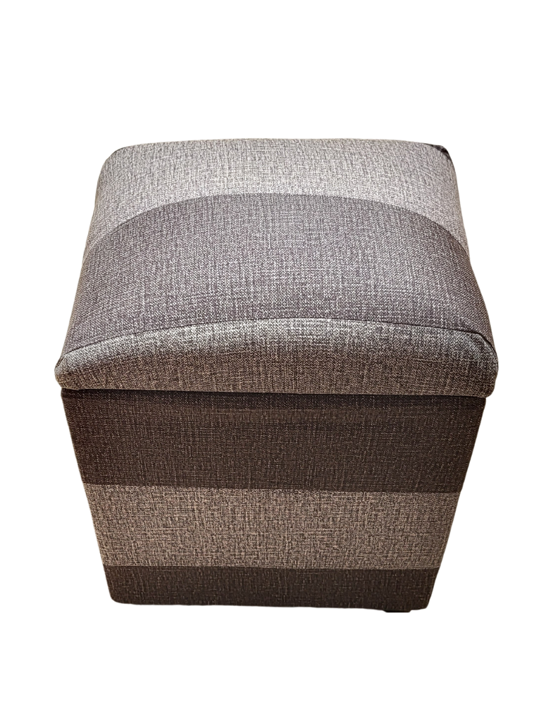 Pouf Baul Bicolor Cavancha Gris 40x33x50 Rimar-3